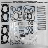 For Impreza 2.0 Turbo 2000- MLS performance uprated head gasket bolts set kit