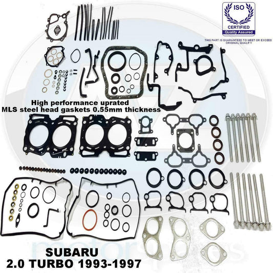 For Impreza 2.0 turbo 93-97 uprated MLS steel full engine head gaskets bolts