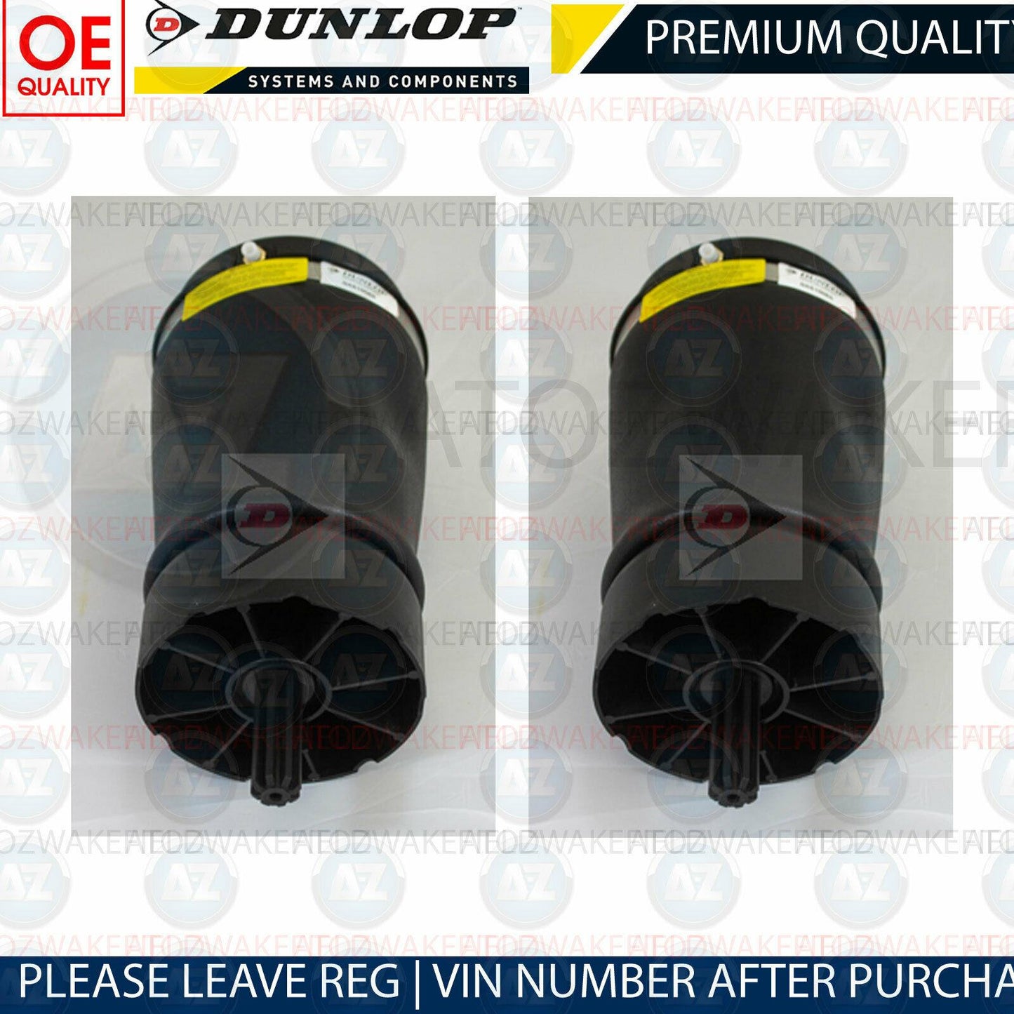For Range Rover 3.0 3.6 4.0 4.2 4.4 5.0 L322 Rear Air Suspension Bags Springs X2