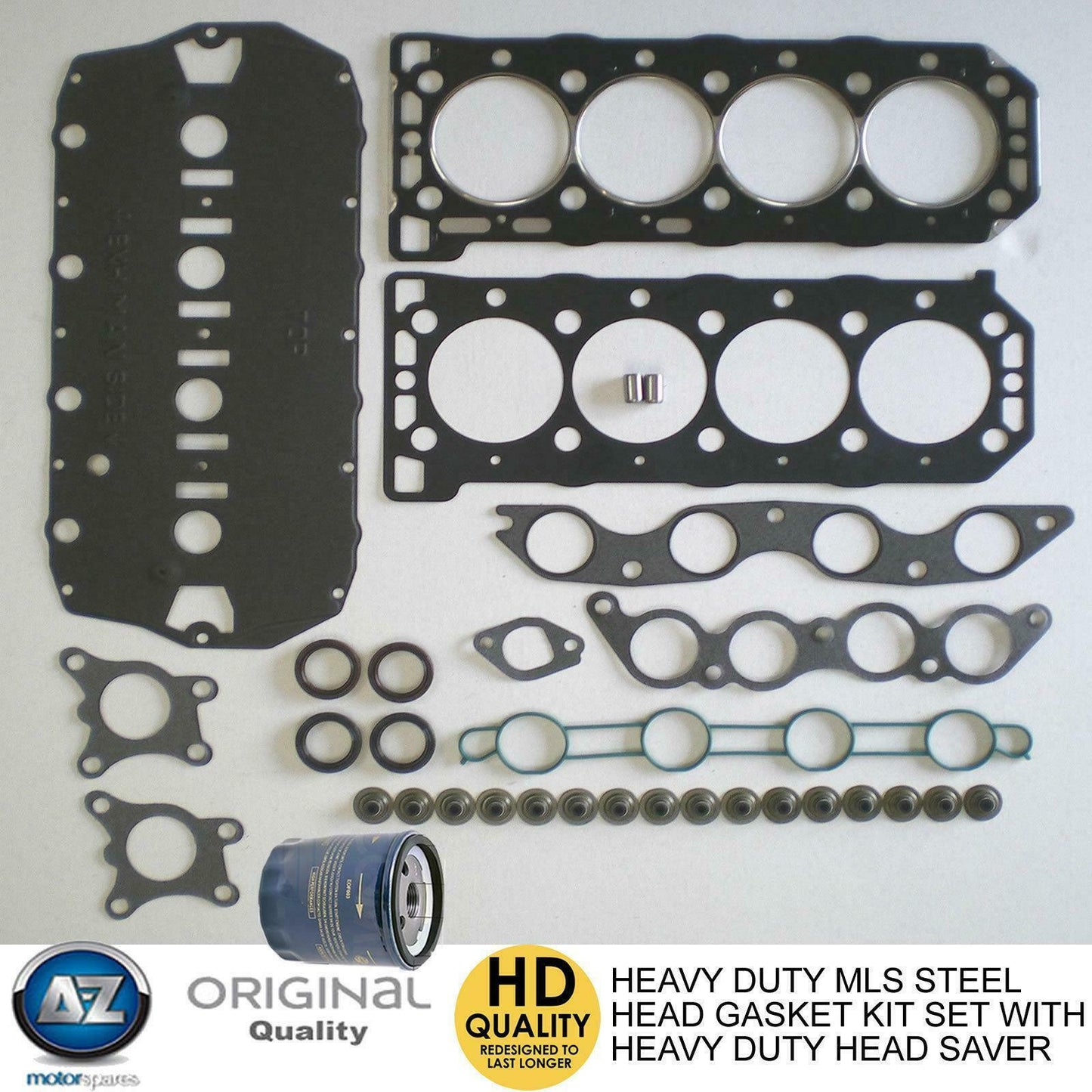 MG Rover Uprated high performance MLS metal head gasket set bolts oil filter