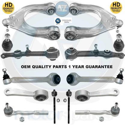 For Mercedes Front suspension wishbones arms ball joints tie track rod links kit