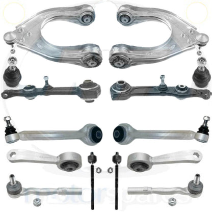 For Mercedes Front suspension wishbones arms ball joints tie track rod links kit
