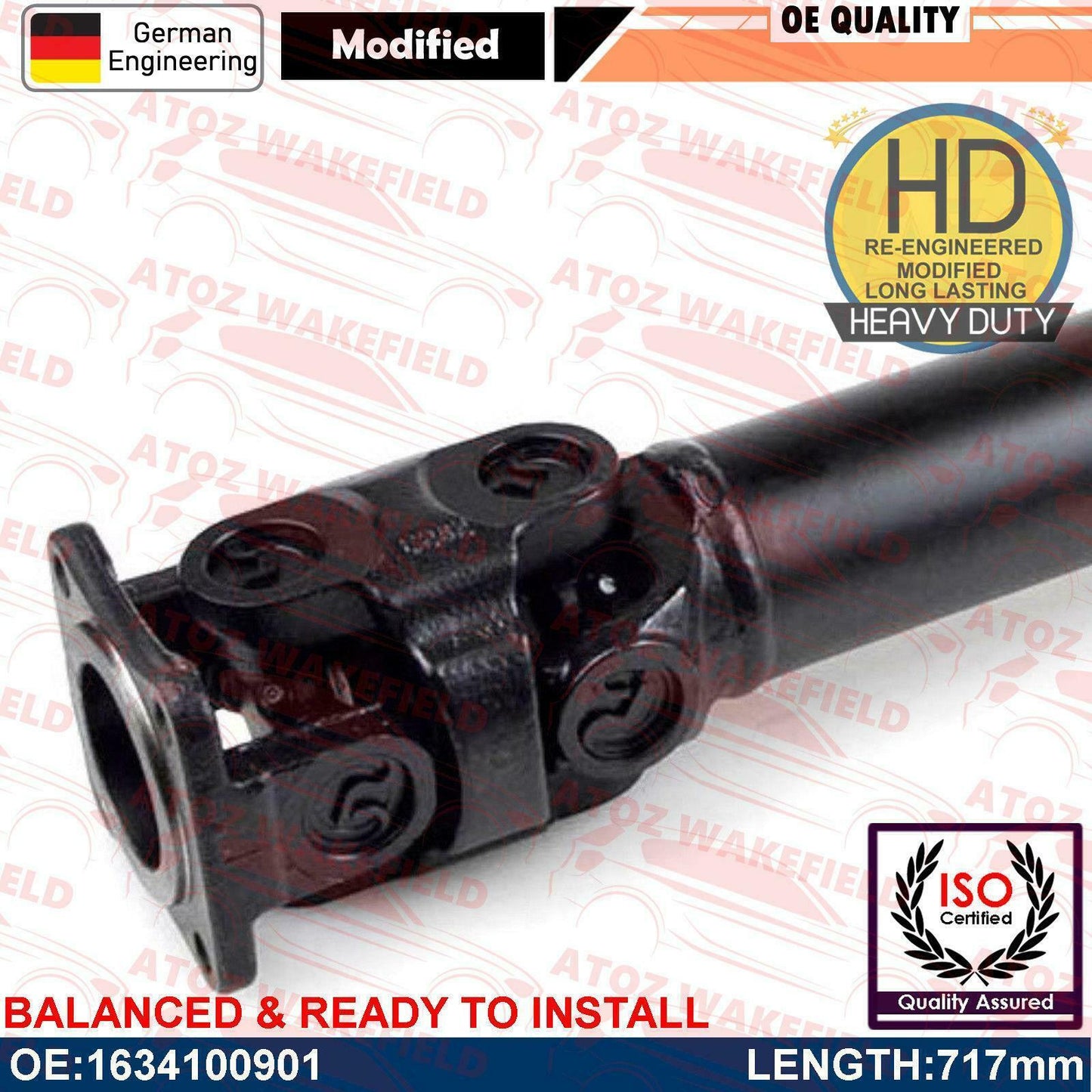 For Mercedes ML270 W163 Front Propshaft propeller shaft prop shaft 1634100901