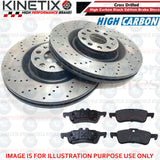For Mini Clubman One R55 Rear Drilled Performance Brake Discs Pads 259mm