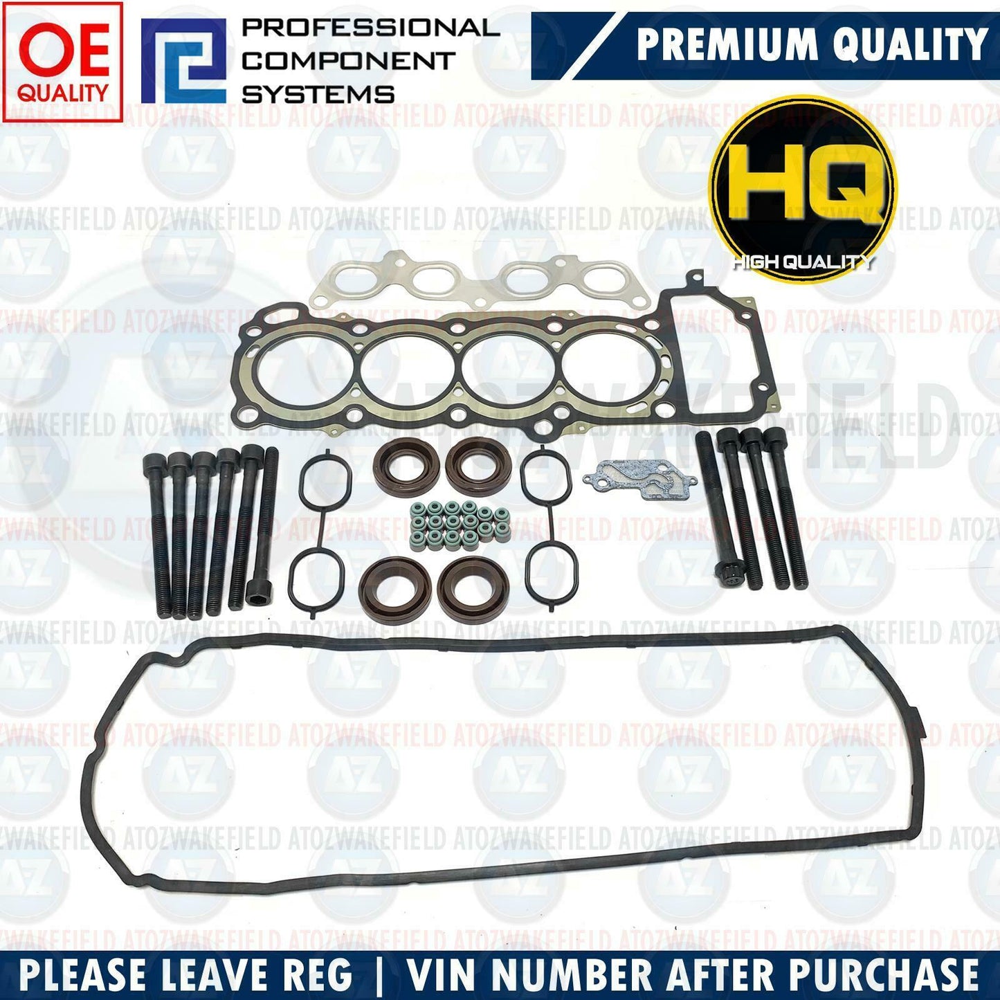 FOR NISSAN CUBE Z11 MICRA K12 NOTE E11 1.4 CR14DE HEAD GASKET HEAD BOLTS SET