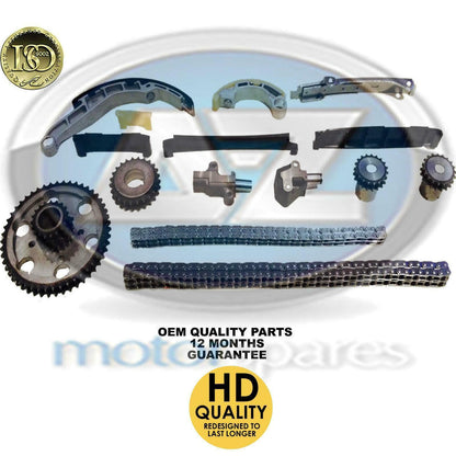For Nissan Almera Primera X-Trail XTrail 2.2 DI DCI Diesel Timing cam chain kit