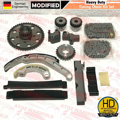 For Nissan Navara D40 2.5TD YD25DDTi Diesel Timing chain kit gears tensioners 10