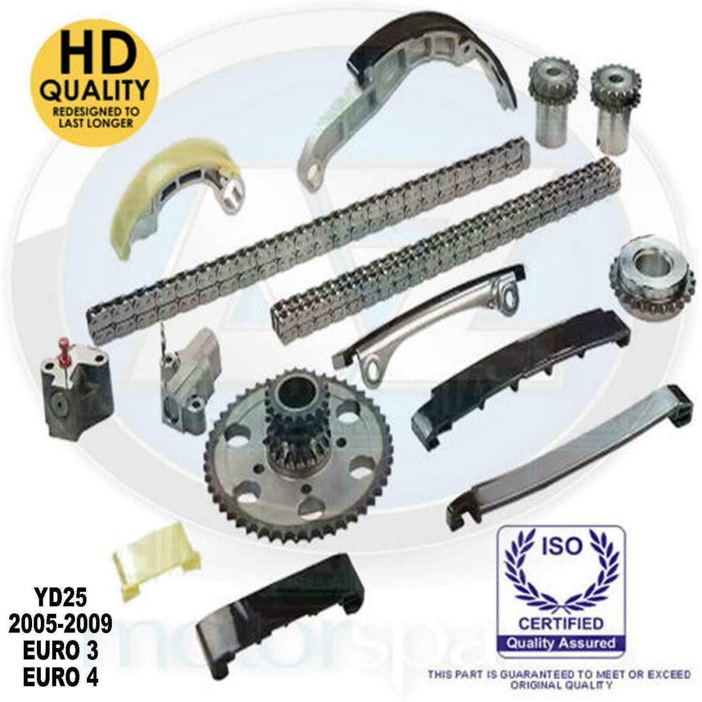 For Nissan Navara Pathfinder 2.5 TD Diesel D40 R51 YD25DDTi Timing chain kit >09