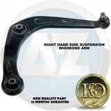 For PEUGEOT 206 FRONT LOWER SUSPENSION WISHBONES ARMS STABILISER LINKS ROD ENDS
