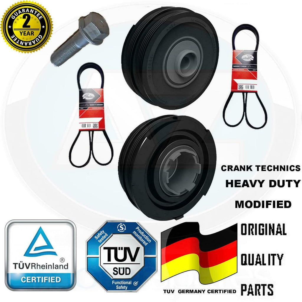 FIT Rover 75 MGZT T 2.0 CDT CDTI Turbo diesel crank shaft pulley belts bolt kit