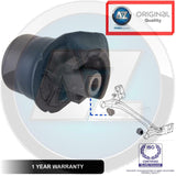 For Toyota Corolla inc Verso Rear suspension axle beam trailing arm bushes x2