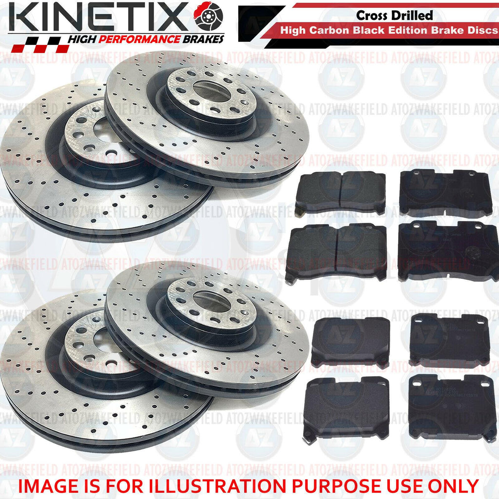 For Toyota Supra 3.0 Twin Turbo JZA80 Front Rear Drilled Performance Discs Pads