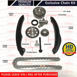 For VW Golf 1.4 1.6 MK5 MK6 FSI TSI Timing chain kit tensioner gears VVT pulley