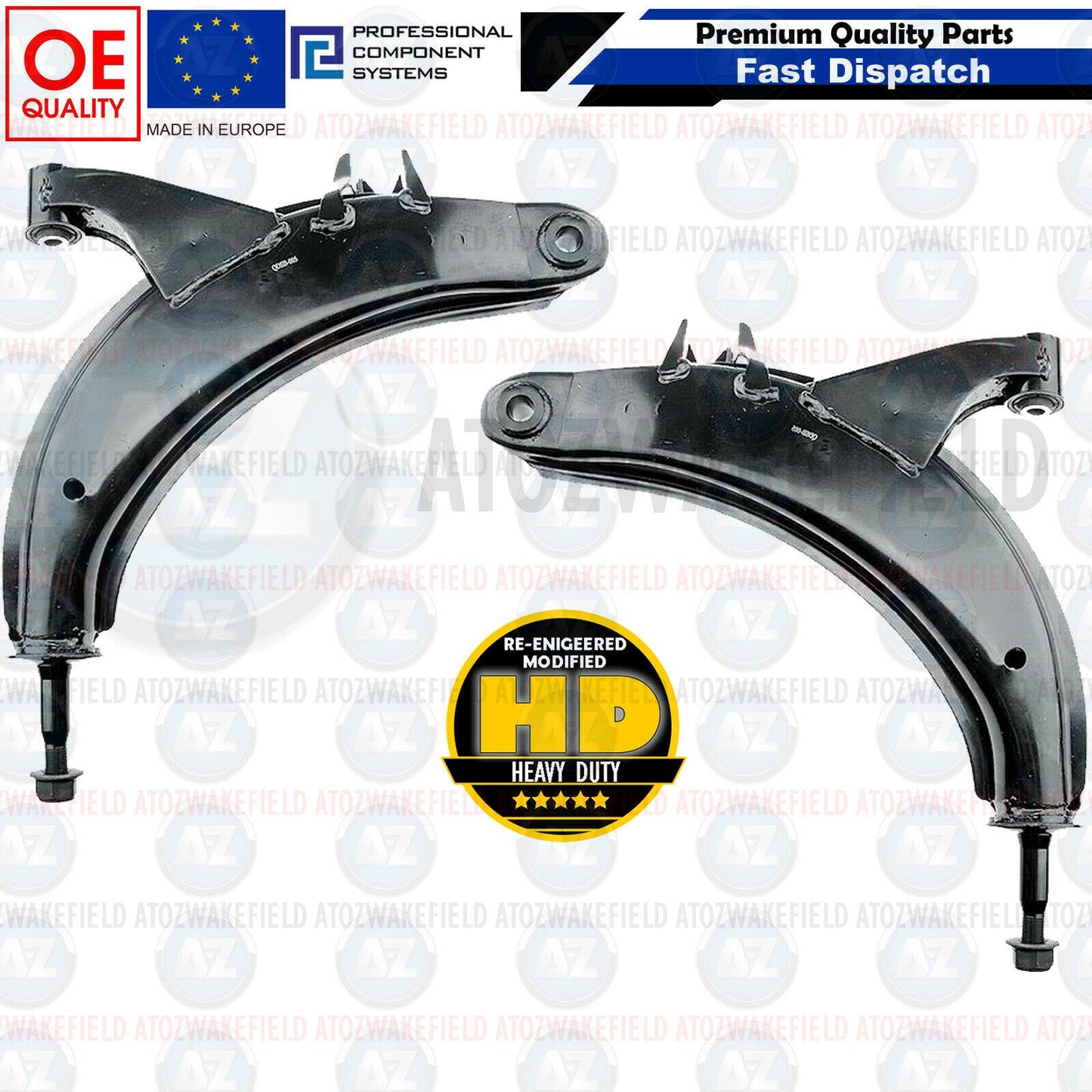 Front Lower Left Right Suspension Control Arms For Subaru Impreza 92-00 *STEEL*