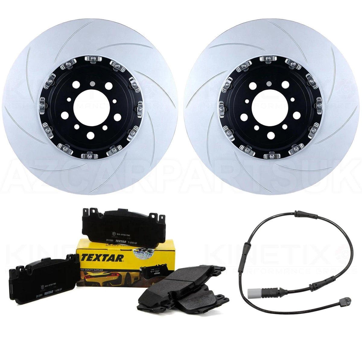FOR BMW M2 CS F87 TWO PIECE FLOATING FRONT BRAKE DISCS TEXTAR PADS 400mm *2NH*