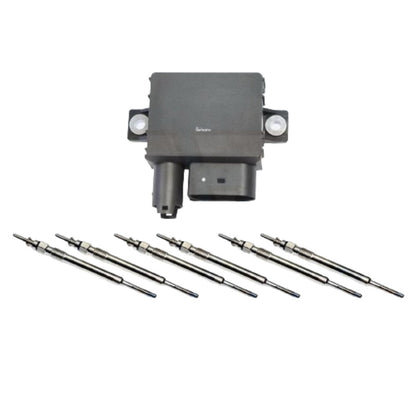 FOR BMW 3/5/7 SERIES X5 X6 3.0d GLOW PLUG RELAY CONTROL UNIT MODULE & PLUGS