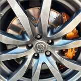 FOR NISSAN GTR GT-R R35 FRONT TWO PIECE FLOATING GROOVED BRAKE DISCS PAIR 380mm