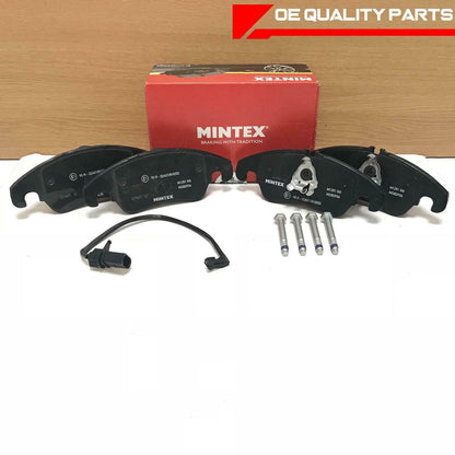 HA003 FOR AUDI A4 B8 2.7 TDI FRONT PREMIUM MINTEX BRAKE PADS SENSOR WIRE SCREWS
