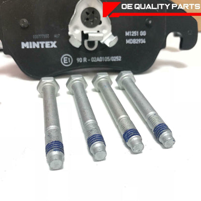 HA004 FOR AUDI A4 B8 3.0 TDI FRONT PREMIUM MINTEX BRAKE PADS SENSOR WIRE SCREWS