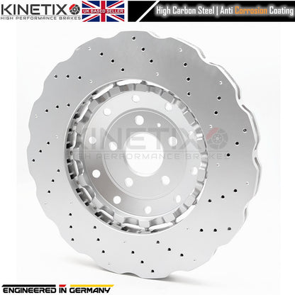 FOR AUDI RS6 RS7 13-2018 FRONT BRAKE DISCS BREMBO PADS 390mm X 36mm 4G0615301AH