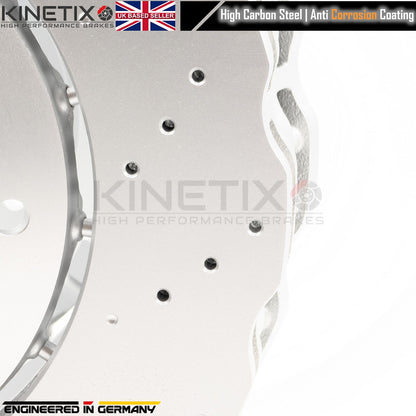 FOR AUDI RS6 (C7) 2013-2018 WAVEY FRONT REAR BRAKE DISCS PADS 390mm 356mm