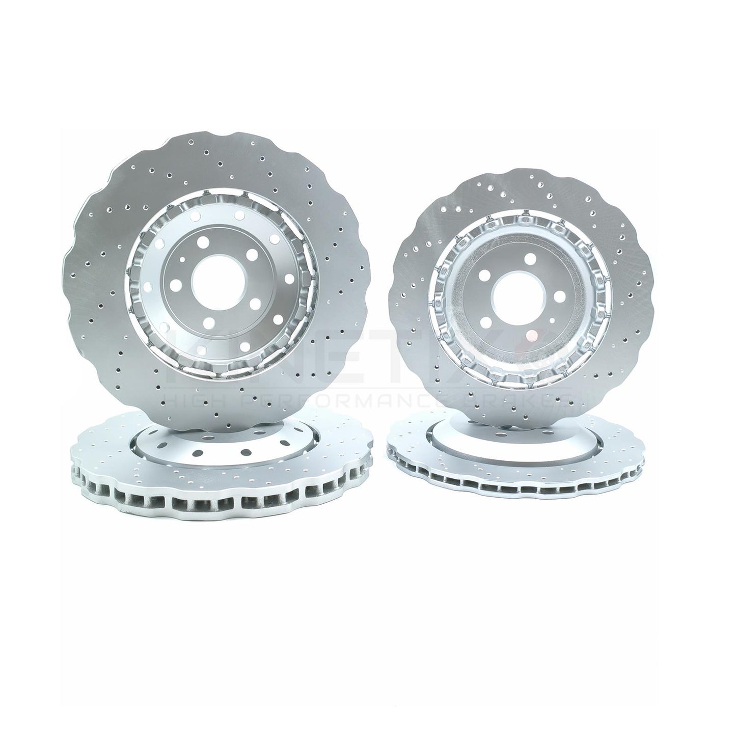 FOR AUDI RS6 (C7) 2013-2018 WAVEY FRONT REAR BRAKE DISCS PADS 390mm 356mm