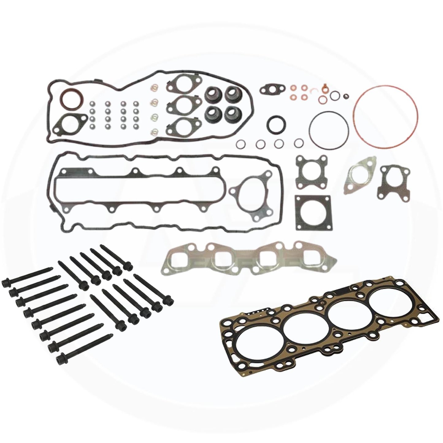 For Nissan Navara 2.5 Diesel D40 YD25 engine head gasket bolts set kit 2010-2016