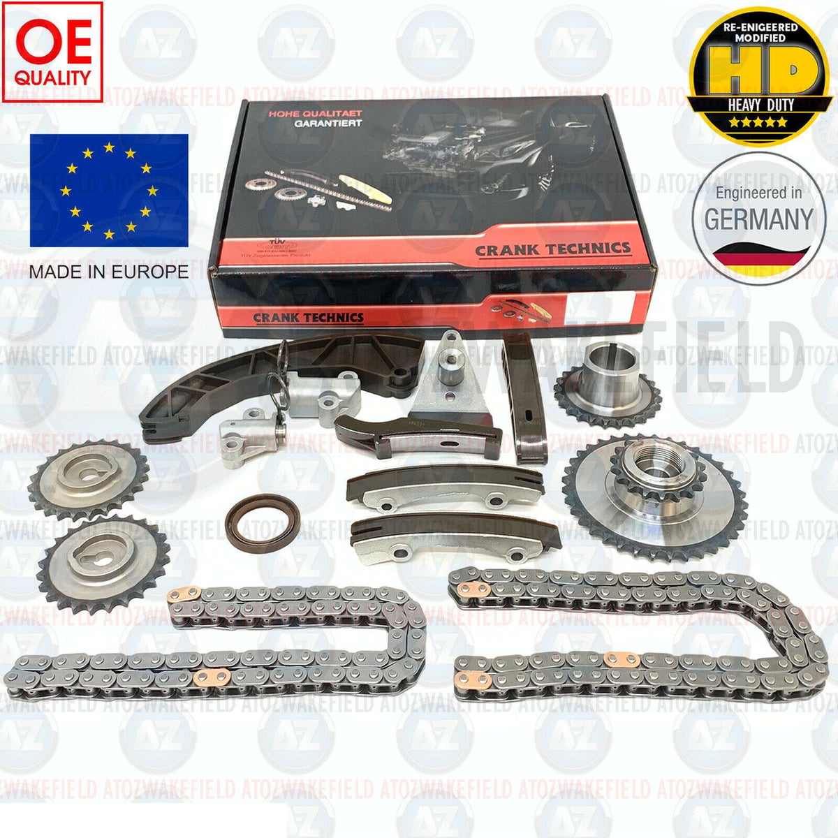FOR HYUNDAI i30 TIMING CHAIN GEARS GUIDES TENSIONERS TIMING CHAIN KIT NEW -11