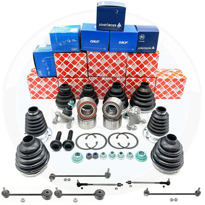 FOR GOLF R32 MK4 WHEEL BEARINGS BALL JOINTS DROP LINKS TIE ROD END CV JOINT BOOT
