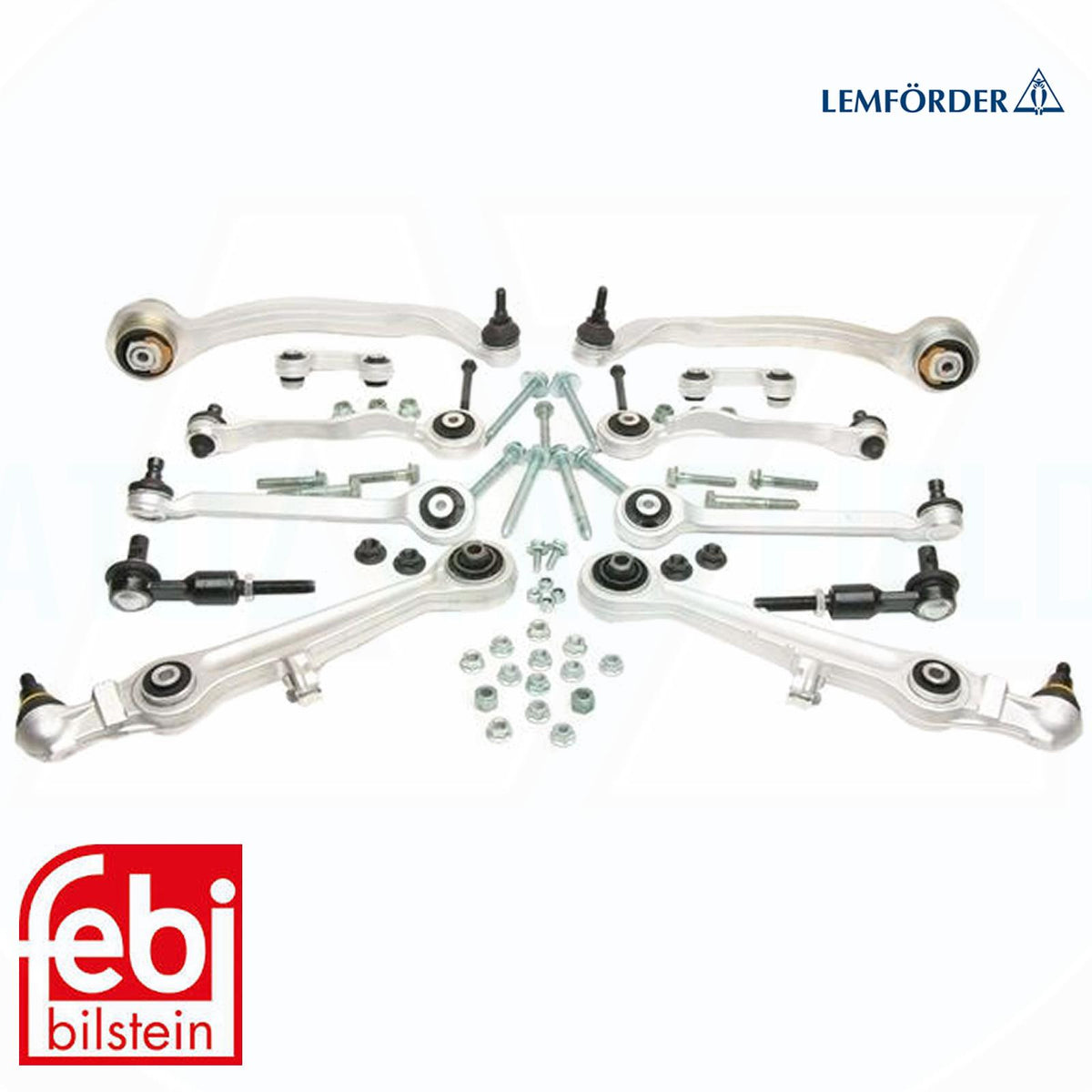 FOR AUDI RS4 B7 FRONT UPPER LOWER SUSPENSION WISHBONE CONTROL ARM KIT LEMFORDER