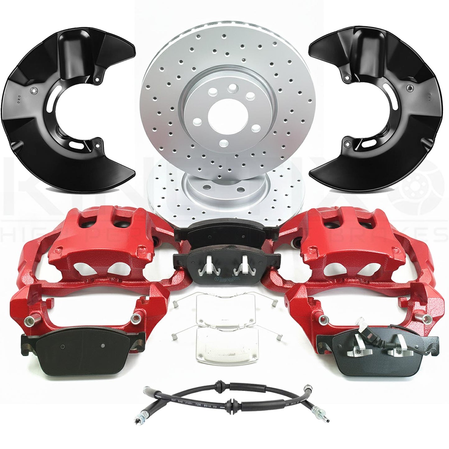 FOR VW TRANSPORTER T5 T6 FRONT 340mm BIG BRAKE CALIPER DISCS CONVERSION KIT