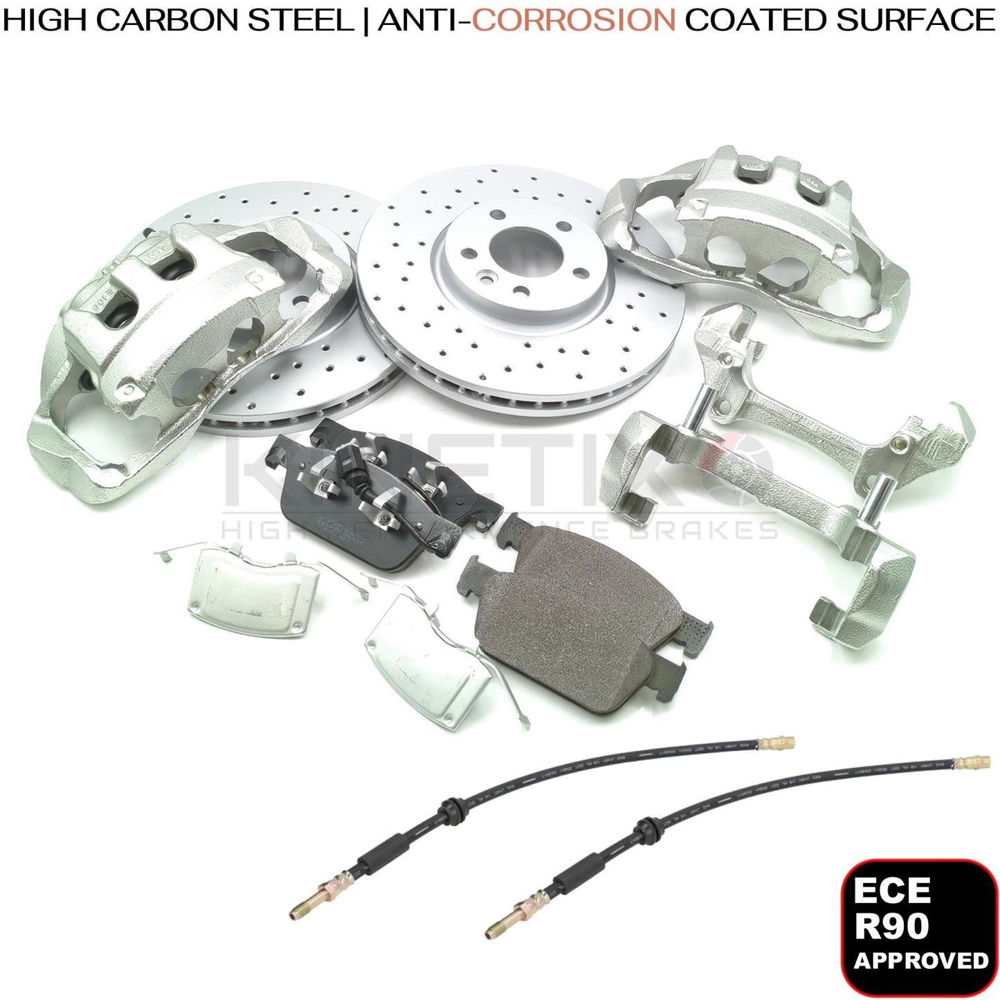 FOR VW TRANSPORTER T5 T6 FRONT 340mm BIG BRAKE CALIPER DISCS CONVERSION KIT