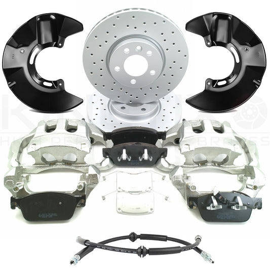 FOR VW TRANSPORTER T5 T6 FRONT 340mm BIG BRAKE CALIPER DISCS CONVERSION KIT