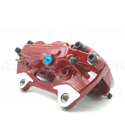 KINETIX PORSCHE MACAN 4 POT 4 PISTON FRONT BIG BRAKE CALIPERS UPGRADE FOR AUDI S3 SQ2 VW T-ROC R GOLF R R32 PASSAT SEAT LEON CUPRA SKODA SUPERB OCTAVIA MQB (345mm)