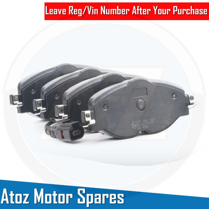 FOR SEAT LEON 5F 1.2 TSI DRILLED & GROOVED COATED FRONT BRAKE DISCS PADS 288mm