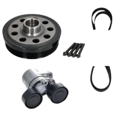 FIT BMW 120d F20 TORSION VIBRATION DAMPER CRANKSHAFT PULLEY TENSIONER DRIVE BELT