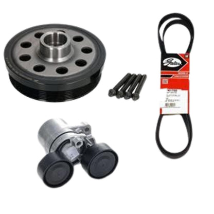 FIT BMW X1 20d TORSION VIBRATION DAMPER CRANKSHAFT PULLEY TENSIONER DRIVE BELT