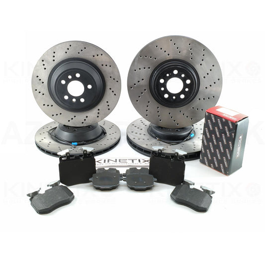 FOR BMW X3M F97 X4M F98 Competition FRONT REAR BRAKE DISCS OEQ+ PADS & WEAR WIRE SENSOR LEADS 395mm 370mm