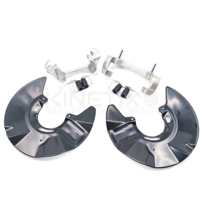 FOR TRANSPORTER T5/T6 340mm BIG BRAKE DISC SHIELD COVER CALIPER CARRIER BRACKETS