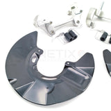 FOR TRANSPORTER T5/T6 340mm BIG BRAKE DISC SHIELD COVER CALIPER CARRIER BRACKETS