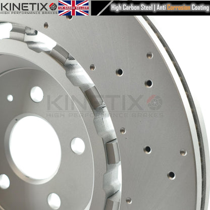 FOR AUDI TTRS TT RS 8S FV 2016+ DRILLED FRONT REAR BRAKE DISCS 370mm 310mm 8S0615301L 8S0615301C 8S0615301E 8S0615301