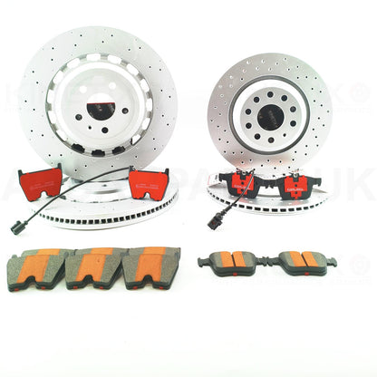 FOR AUDI TTRS TT RS 8S FV 2016+ FRONT REAR BRAKE DISCS KINETIX CERAMIC RACING PADS 370mm 310mm 8S0 615 301 C / 8S0 615 301 E / 8S0 615 301 L / 8S0615301C / 8S0615301E / 8S0615301L