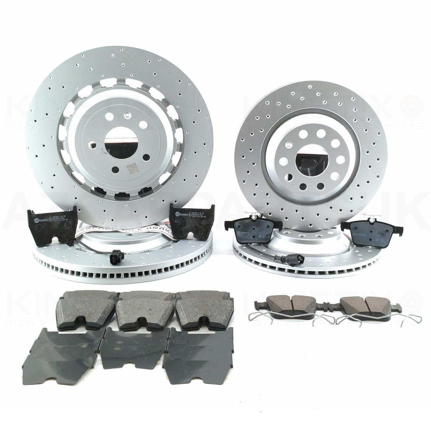 FOR AUDI TTRS TT RS FV 8S 2016+ FRONT REAR BRAKE DISCS BREMBO OEM PADS 370mm 310mm 8S0 615 301 C / 8S0 615 301 E / 8S0 615 301 L / 8S0615301C / 8S0615301E / 8S0615301L