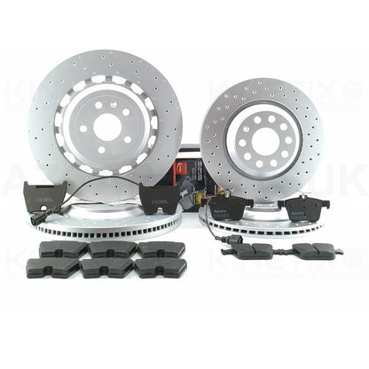 FOR AUDI TTRS TT RS FV 2016+ FRONT REAR BRAKE DISCS APEC PADS 370mm 310mm 8S0 615 301 C / 8S0 615 301 E / 8S0 615 301 L / 8S0615301C / 8S0615301E / 8S0615301L