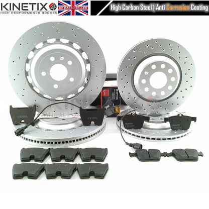 FOR AUDI TTRS TT RS FV 2016+ FRONT REAR BRAKE DISCS APEC PADS 370mm 310mm 8S0 615 301 C / 8S0 615 301 E / 8S0 615 301 L / 8S0615301C / 8S0615301E / 8S0615301L