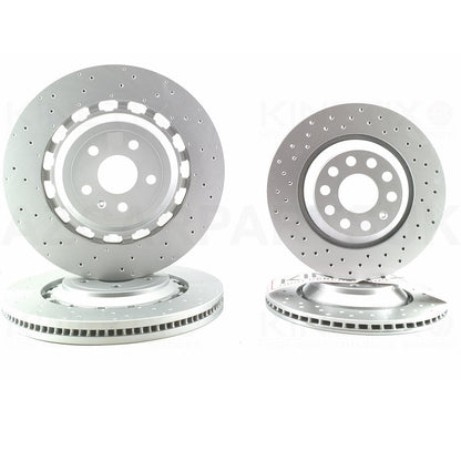 FOR AUDI TTRS TT RS 8S FV 2016+ FRONT REAR BRAKE DISCS KINETIX CERAMIC RACING PADS 370mm 310mm 8S0 615 301 C / 8S0 615 301 E / 8S0 615 301 L / 8S0615301C / 8S0615301E / 8S0615301L