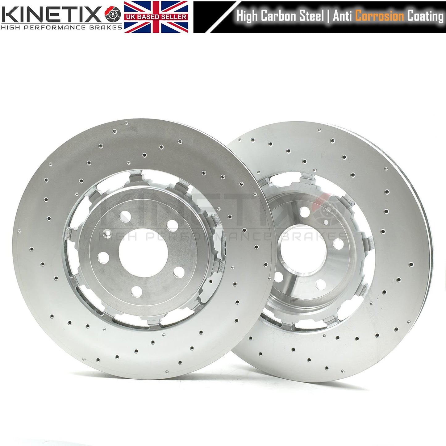 FOR AUDI RS6 (C8) RS7 (4K) 2019- 4.0 REAR BRAKE DISCS PAIR 370mm 4K0615601A