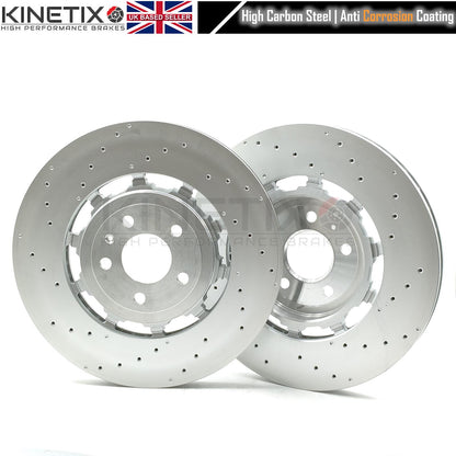 FOR AUDI RS6 (C8) RS7 (4K) 2019- 4.0 REAR BRAKE DISCS PAIR 370mm 4K0615601A