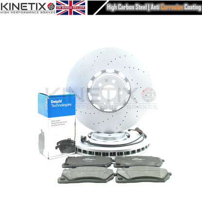FOR AUDI RS6 (C8) FRONT BRAKE DISCS DELPHI PADS & SENSORS 420mm 4K0615301S/R/Q