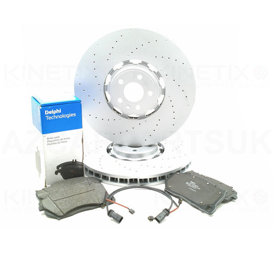 FOR AUDI RS6 (C8) FRONT BRAKE DISCS DELPHI PADS & SENSORS 420mm 4K0615301S/R/Q